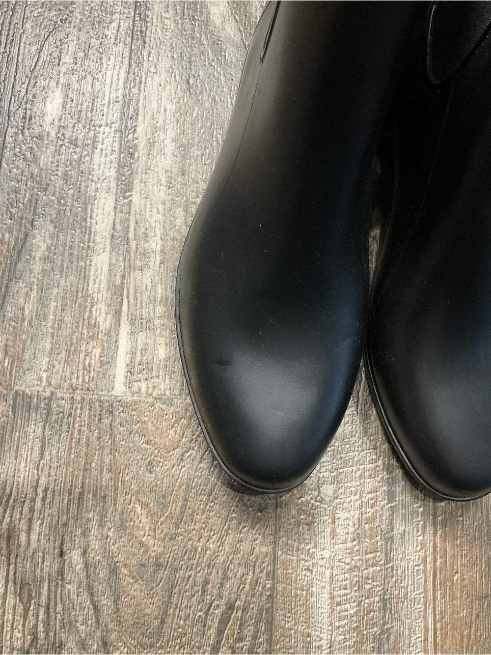 a new day Black Chelsea Rain Boots Size 7 - Picture 15 of 16